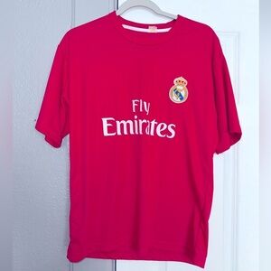 Fly Emirates pink Ronaldo shirt/jersey Real Madrid